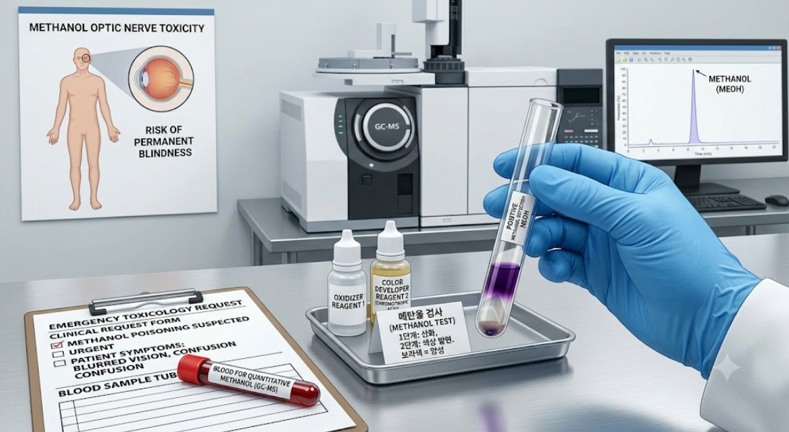You are currently viewing Methanol 검사 실명을 부르는 유기용제 노출 지표와 판독 노하우