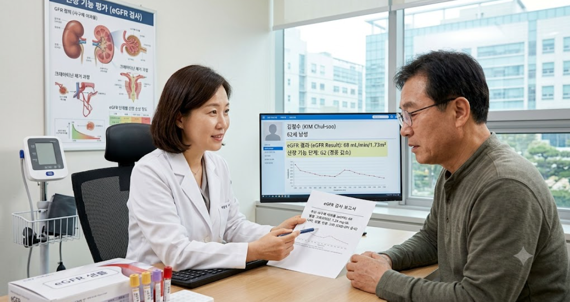 You are currently viewing eGFR 검사 사구체여과율 정상 수치와 만성 신장병 판독 노하우